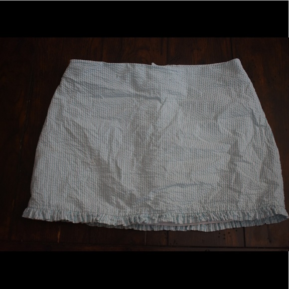 Lilly Pulitzer Dresses & Skirts - Blue seersucker Skirt